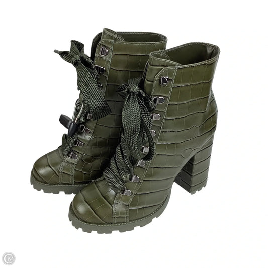 Boots Ankle Heels By Schutz In Green, Size: 8.5