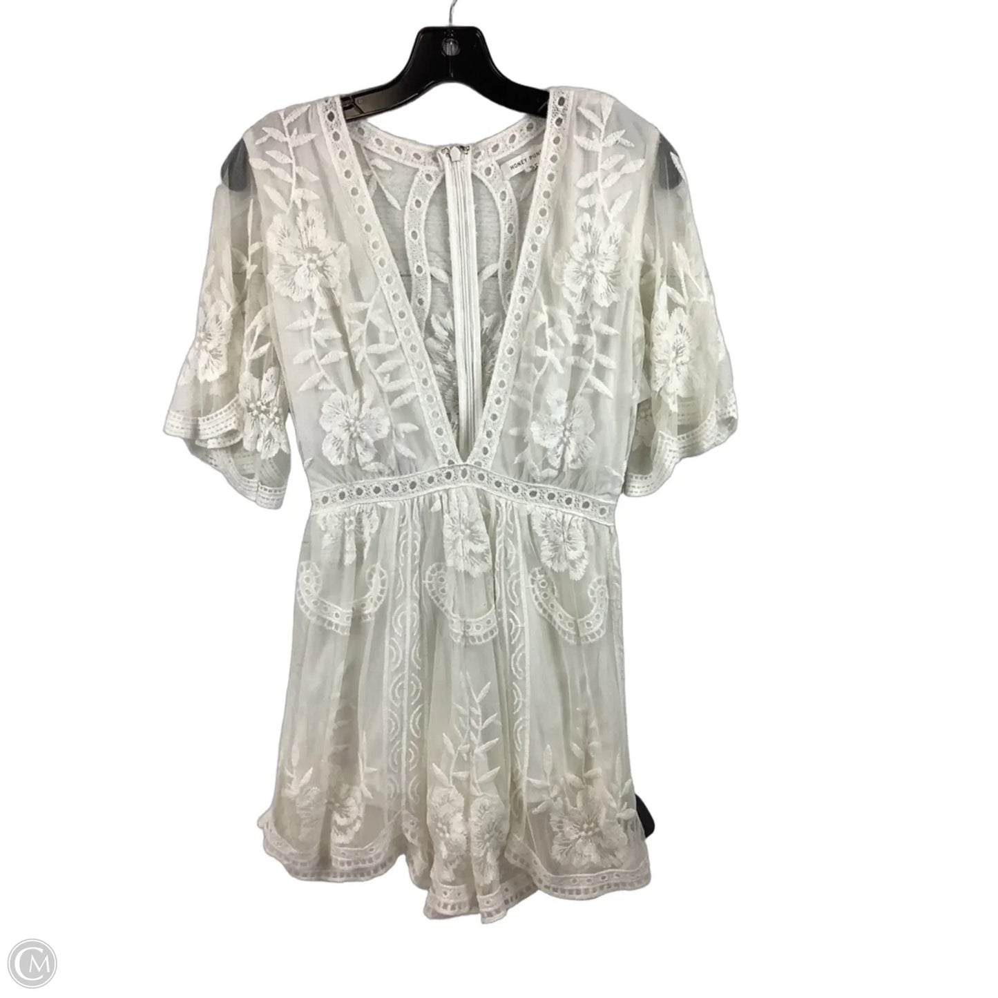 Romper By Honey Punch In White, Size: S