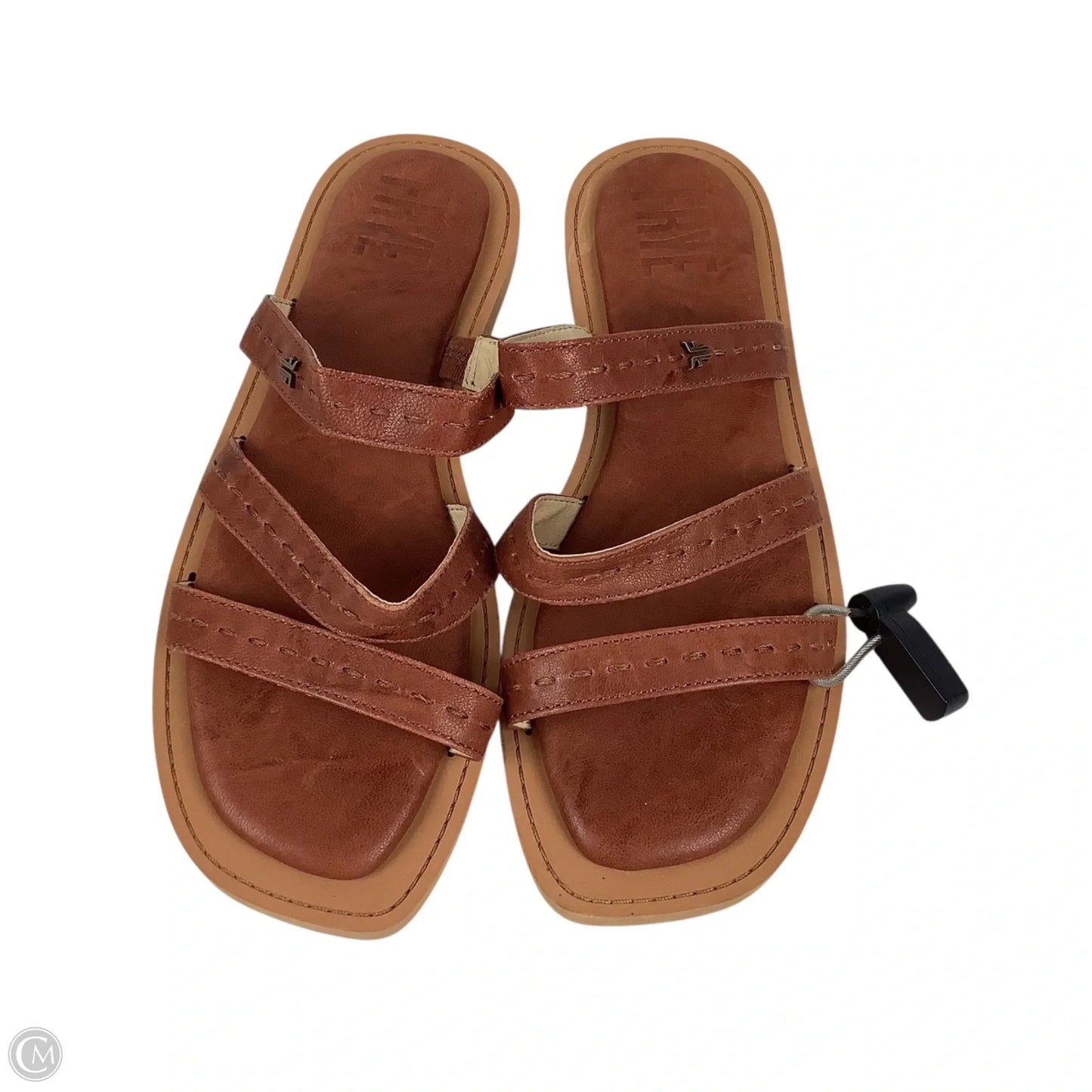 Sandals Designer By Frye In Brown, Size: 9