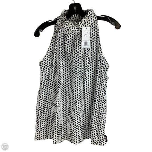 Top Sleeveless By Michelle Mcdowell In Polkadot Pattern, Size: L