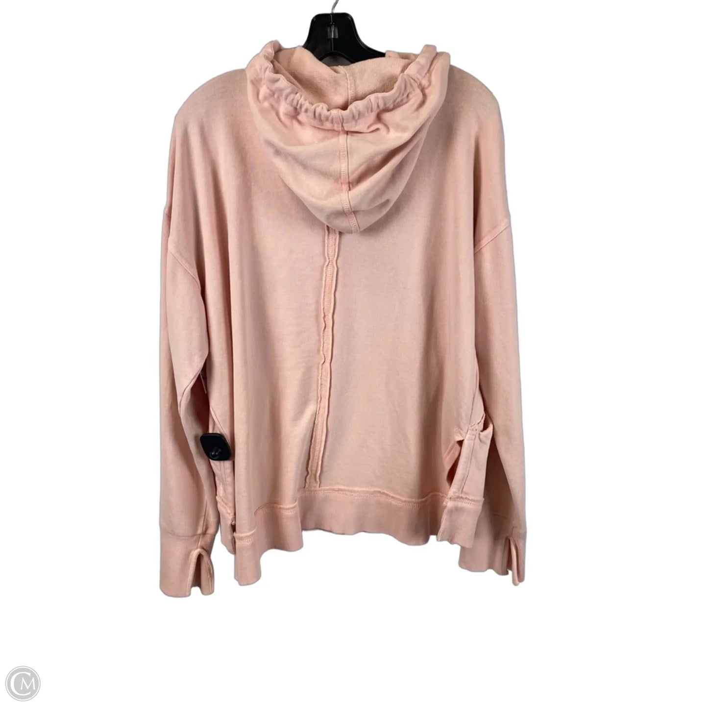 Sweatshirt Hoodie By Free People In Pink, Size: M