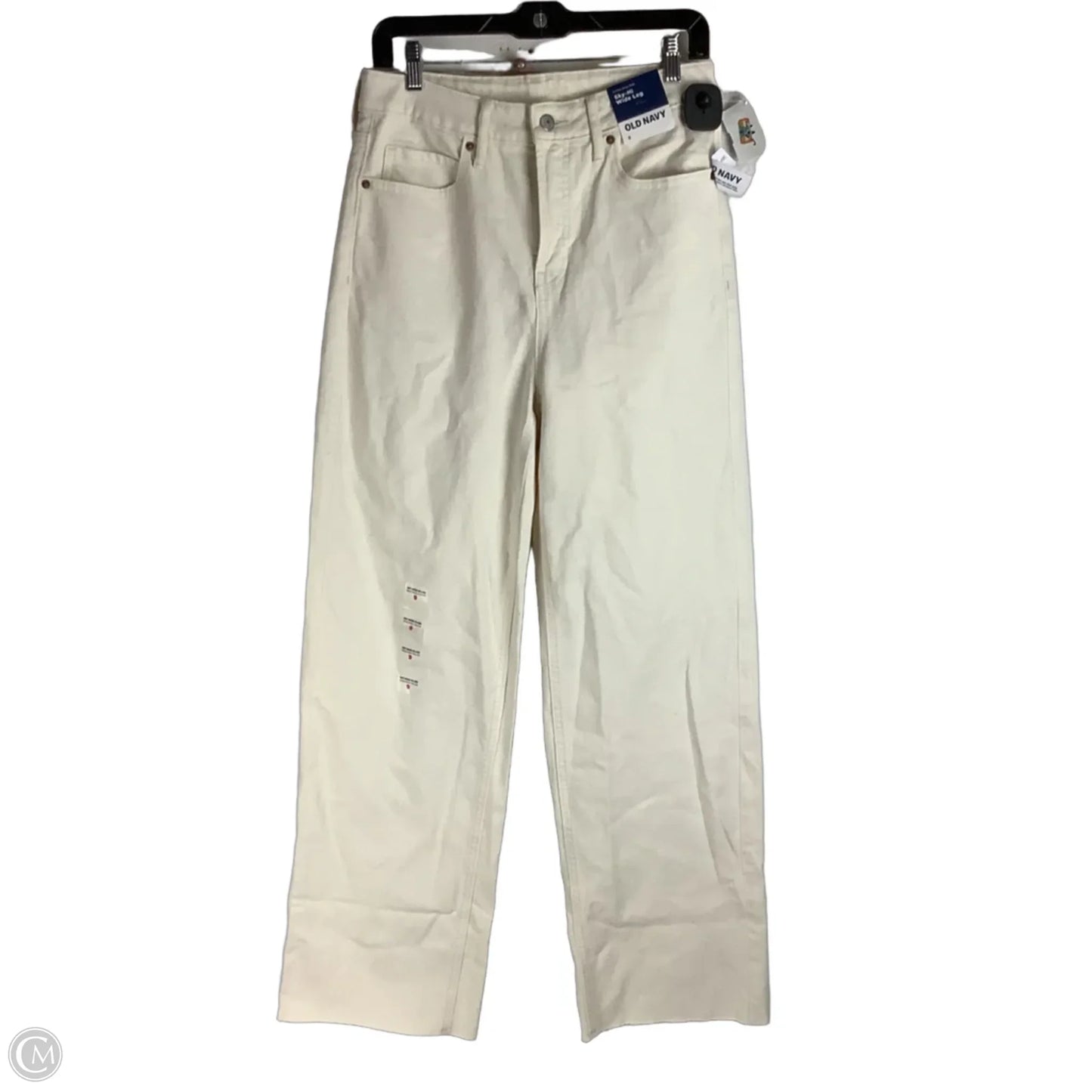 Jeans Wide Leg By Old Navy In Cream Denim, Size: 6