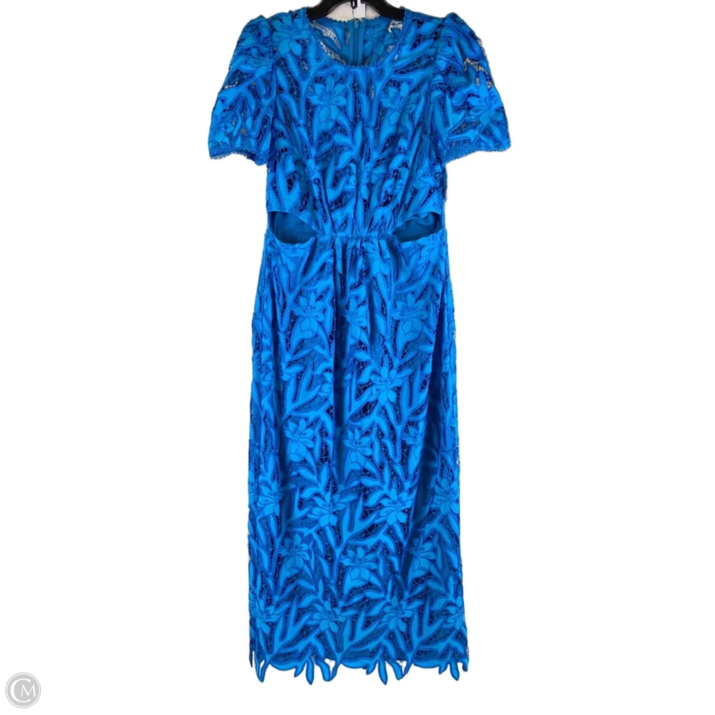 Dress Casual Maxi By Ml Monique Lhuillier In Blue, Size: 12