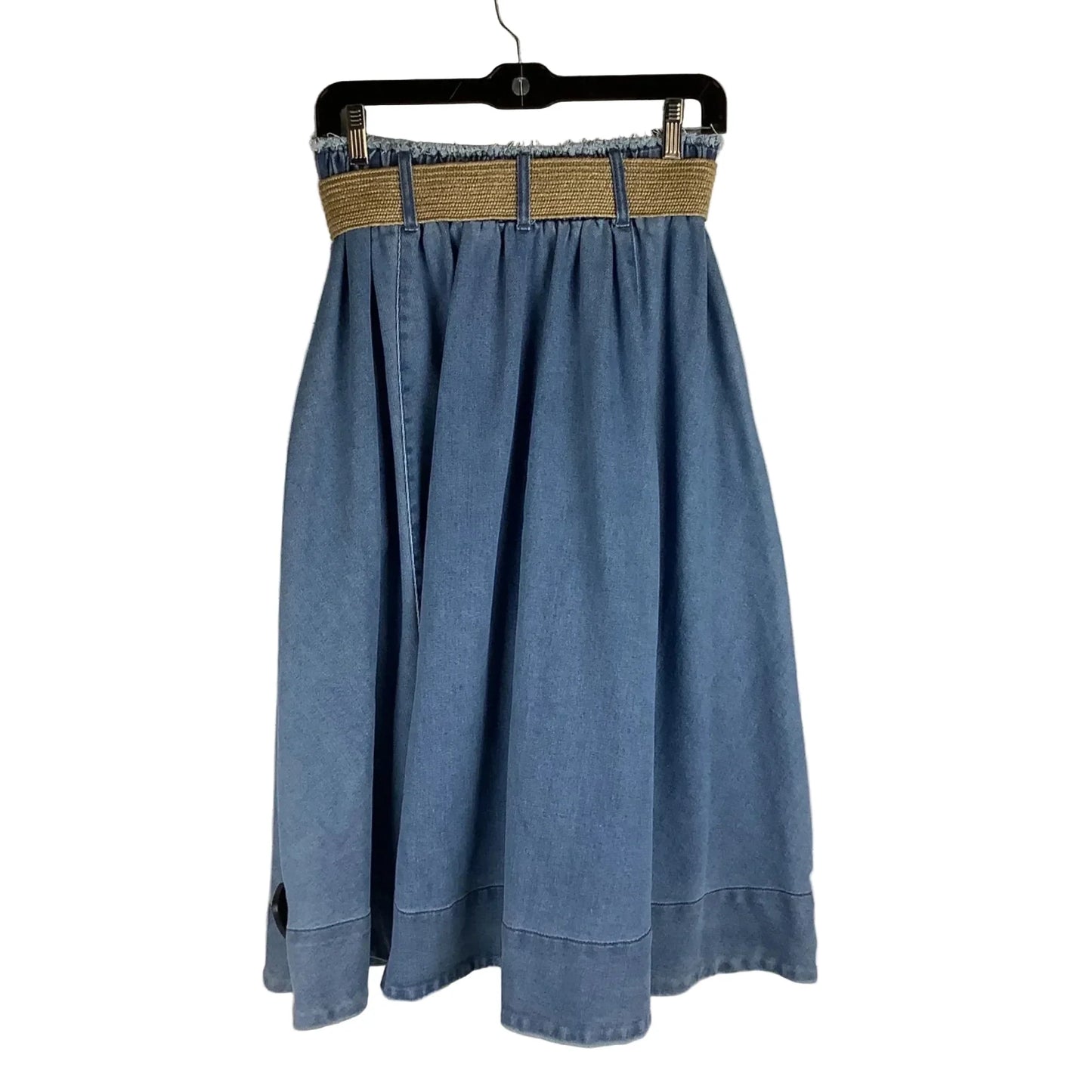 Skirt Midi By A Loves A In Blue Denim, Size: M