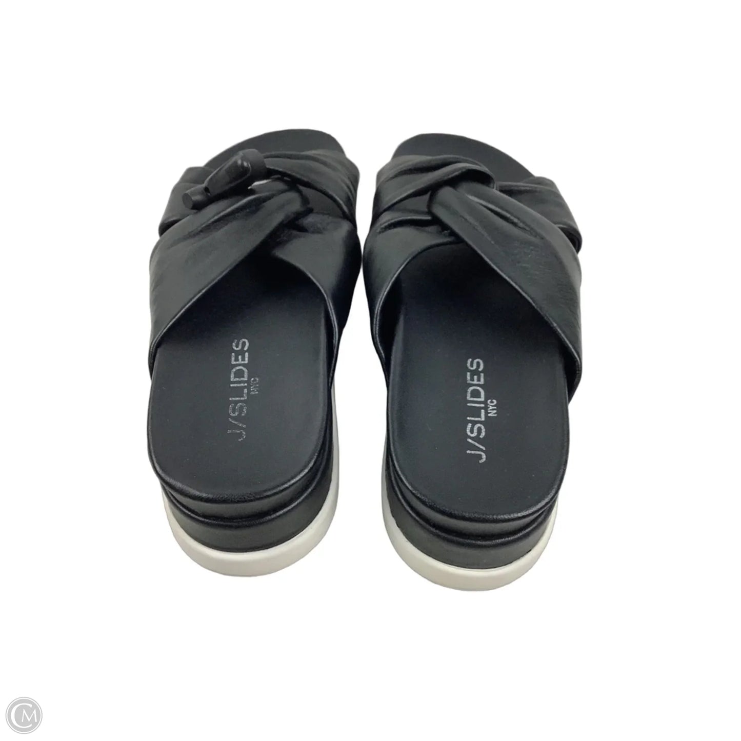 Sandals Heels Platform By J Slides In Black, Size: 9