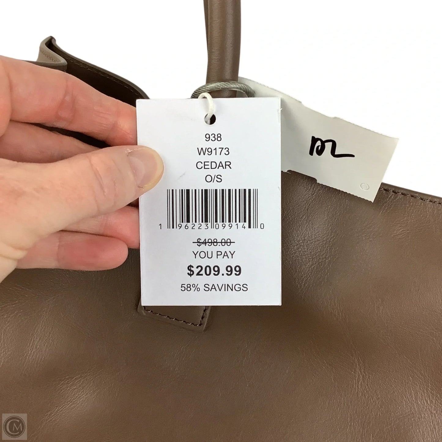 Handbag Leather By Walter Baker, Size: Large