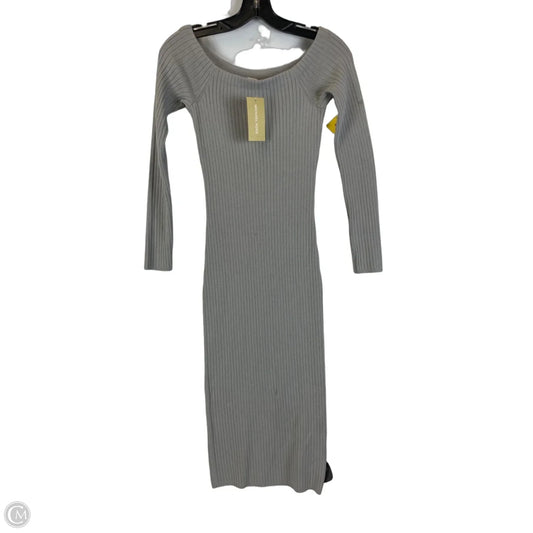 Dress Casual Midi By Michael By Michael Kors In Grey, Size: S