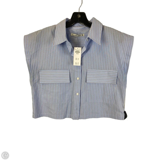 Top Sleeveless By Abercrombie And Fitch In Striped Pattern, Size: M