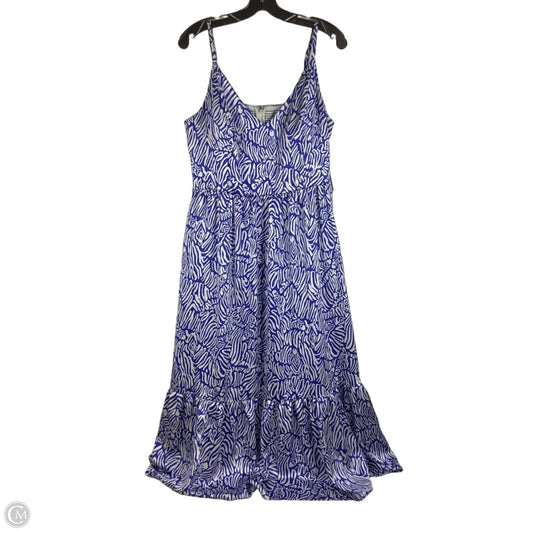 Dress Designer By Lilly Pulitzer In Blue & White, Size: 14