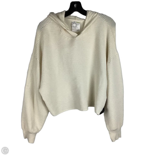 Sweatshirt Hoodie By Offline By Aerie In Cream, Size: M