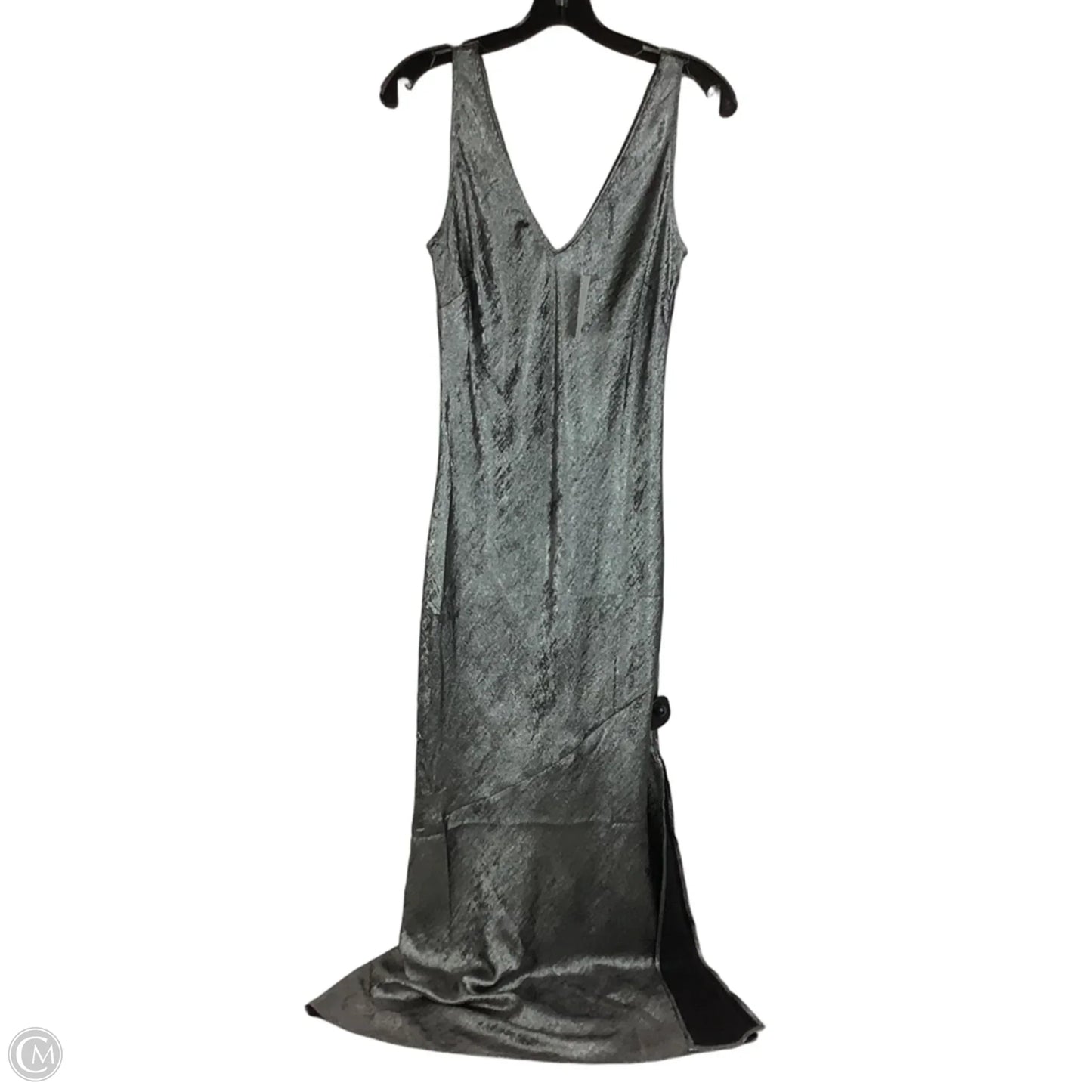 Dress Party Long By Loft In Silver, Size: 2