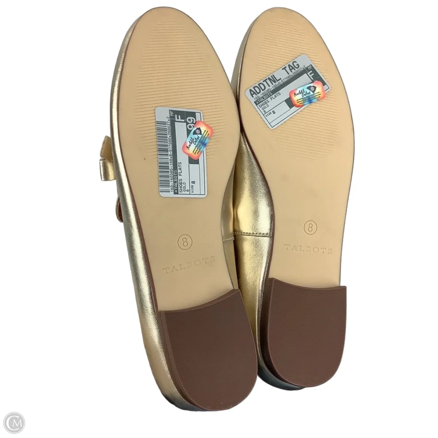 Shoes Flats By Talbots In Gold, Size: 8