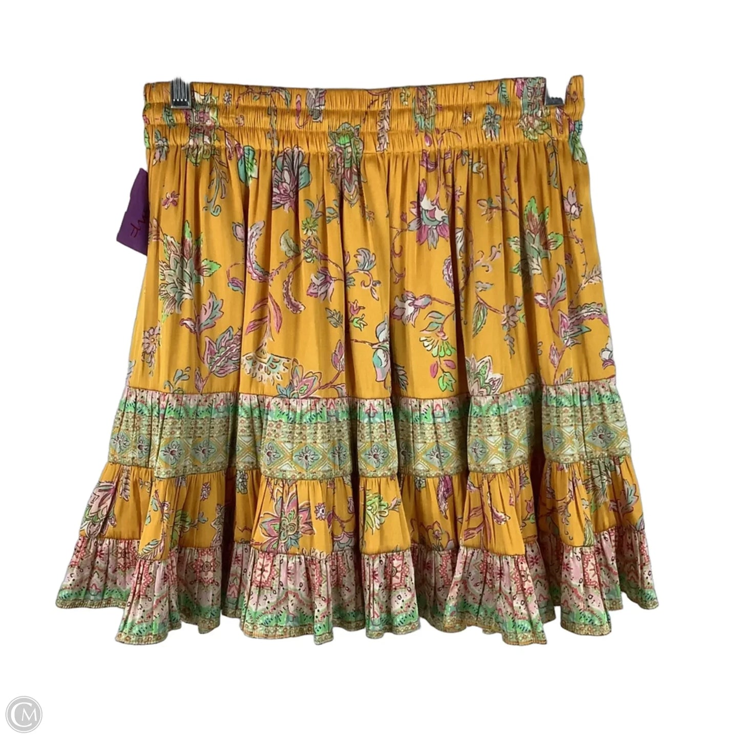 Skirt Mini & Short By Current Air In Yellow, Size: S