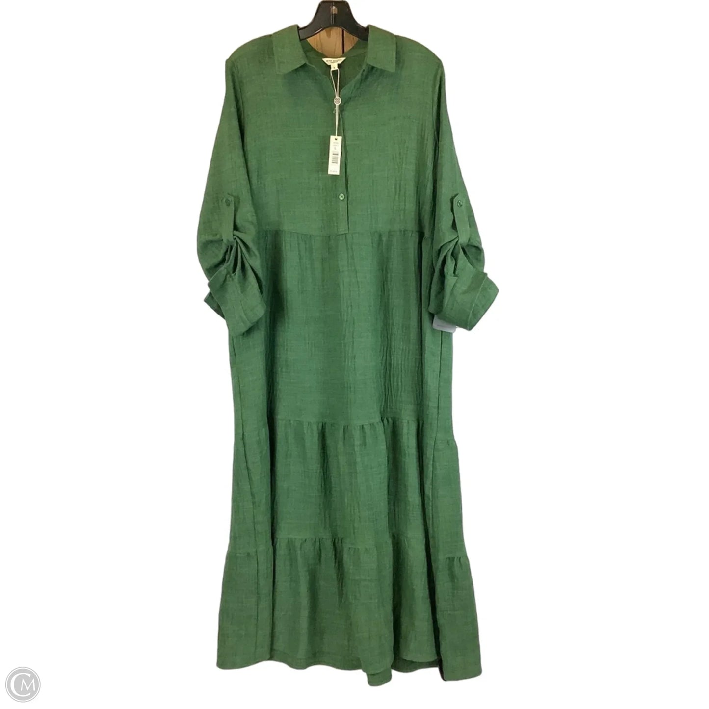 Dress Casual Maxi By Max Studio In Green, Size: L