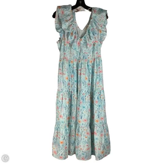 Dress Casual Maxi By Umgee In Floral Print, Size: L