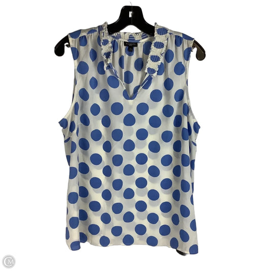 Top Sleeveless By Talbots In Polkadot Pattern, Size: Xl Petite