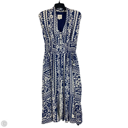Dress Casual Maxi By Umgee In Blue & White, Size: S