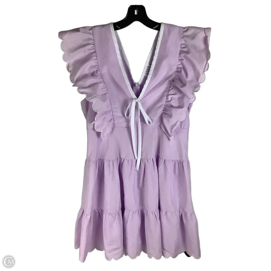 Dress Casual Short By Tcec In Purple, Size: L