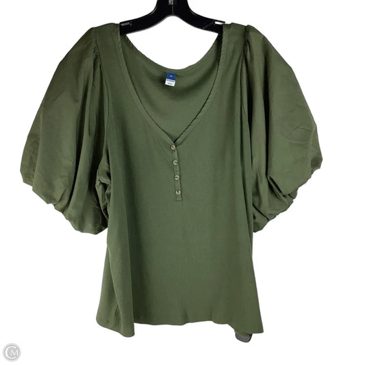 Top Short Sleeve By Old Navy In Green, Size: 3x