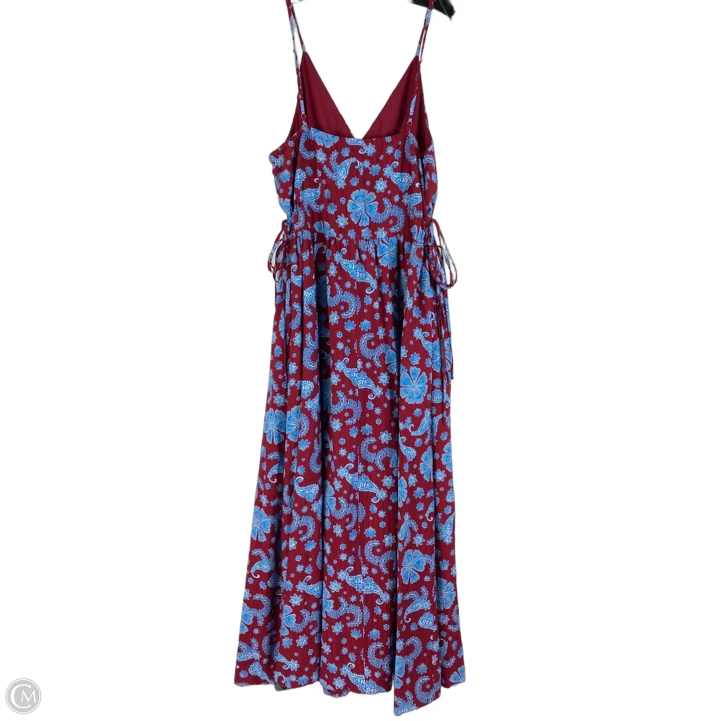 Dress Casual Maxi By Loft In Blue & Red, Size: 10