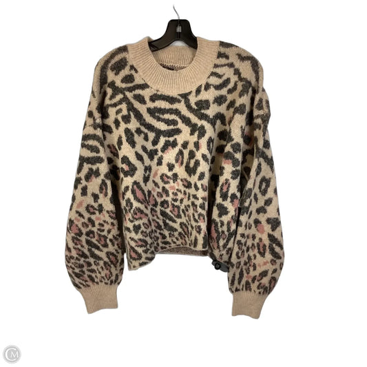 Sweater By Jessica Simpson In Animal Print, Size: Xl