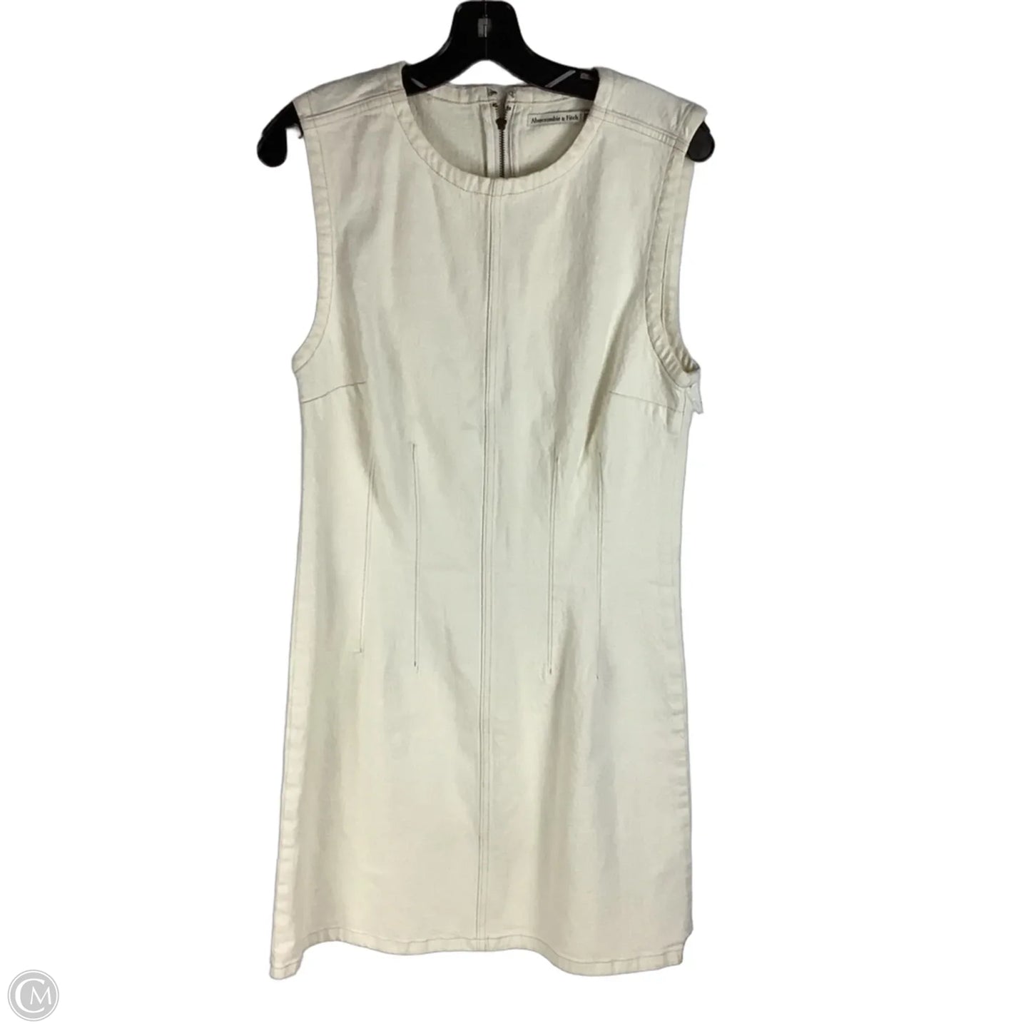 Dress Casual Midi By Abercrombie And Fitch In White, Size: M Tall