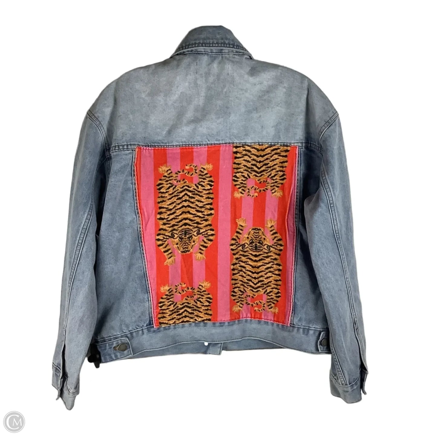 Jacket Denim By Veveret In Blue Denim, Size: S, first picture is back