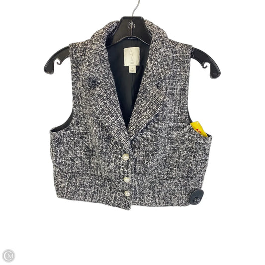 Vest Faux Fur & Sherpa By Joie In Black & White, Size: 8