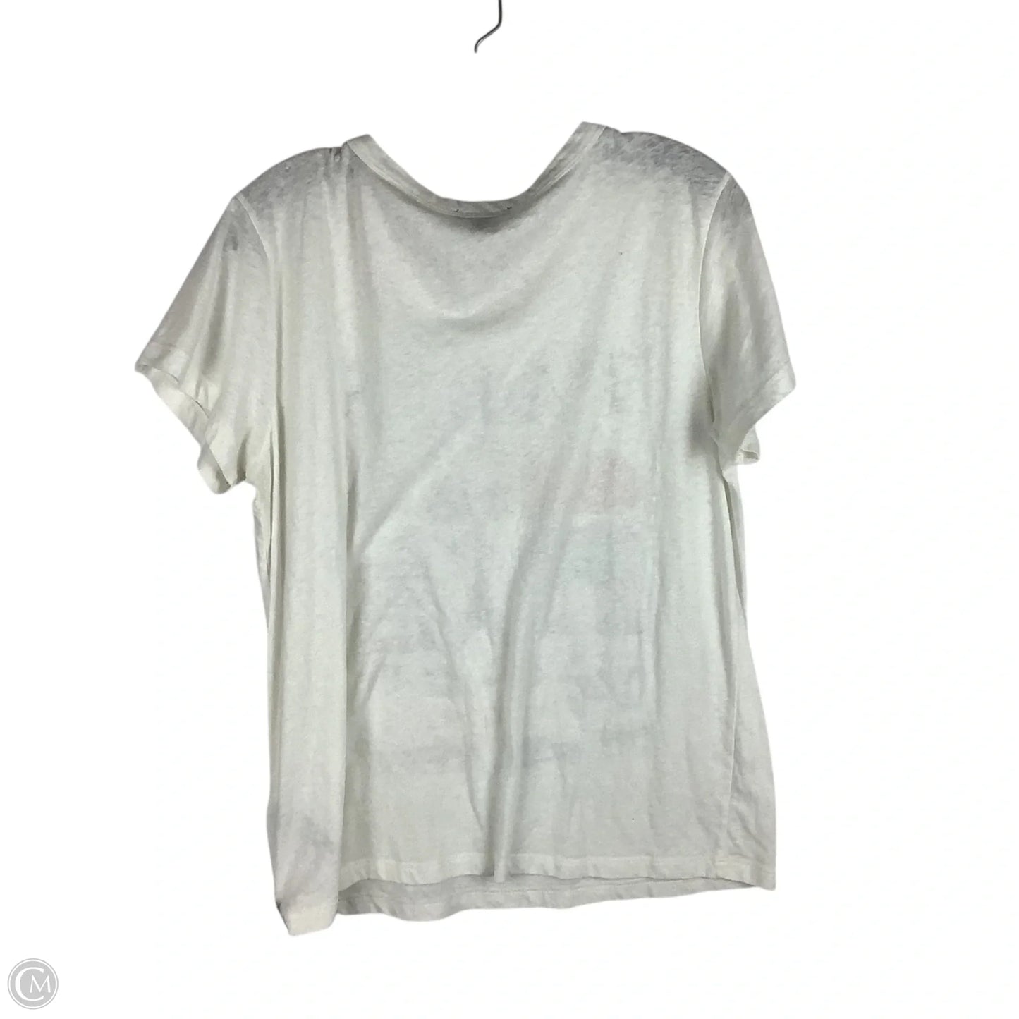 Top Short Sleeve Basic By J. Crew In Cream, Size: Xl