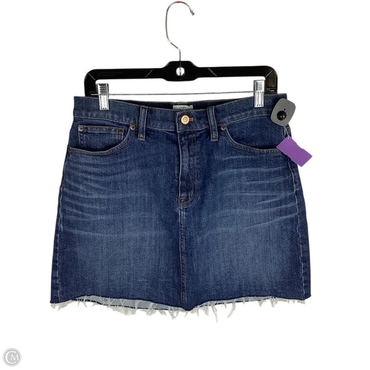 Skirt Mini & Short By J. Crew In Blue Denim, Size: 6 (29 Petite)