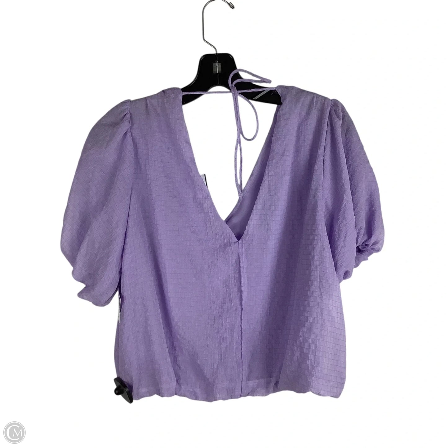Top Short Sleeve By Astr In Purple, Size: L