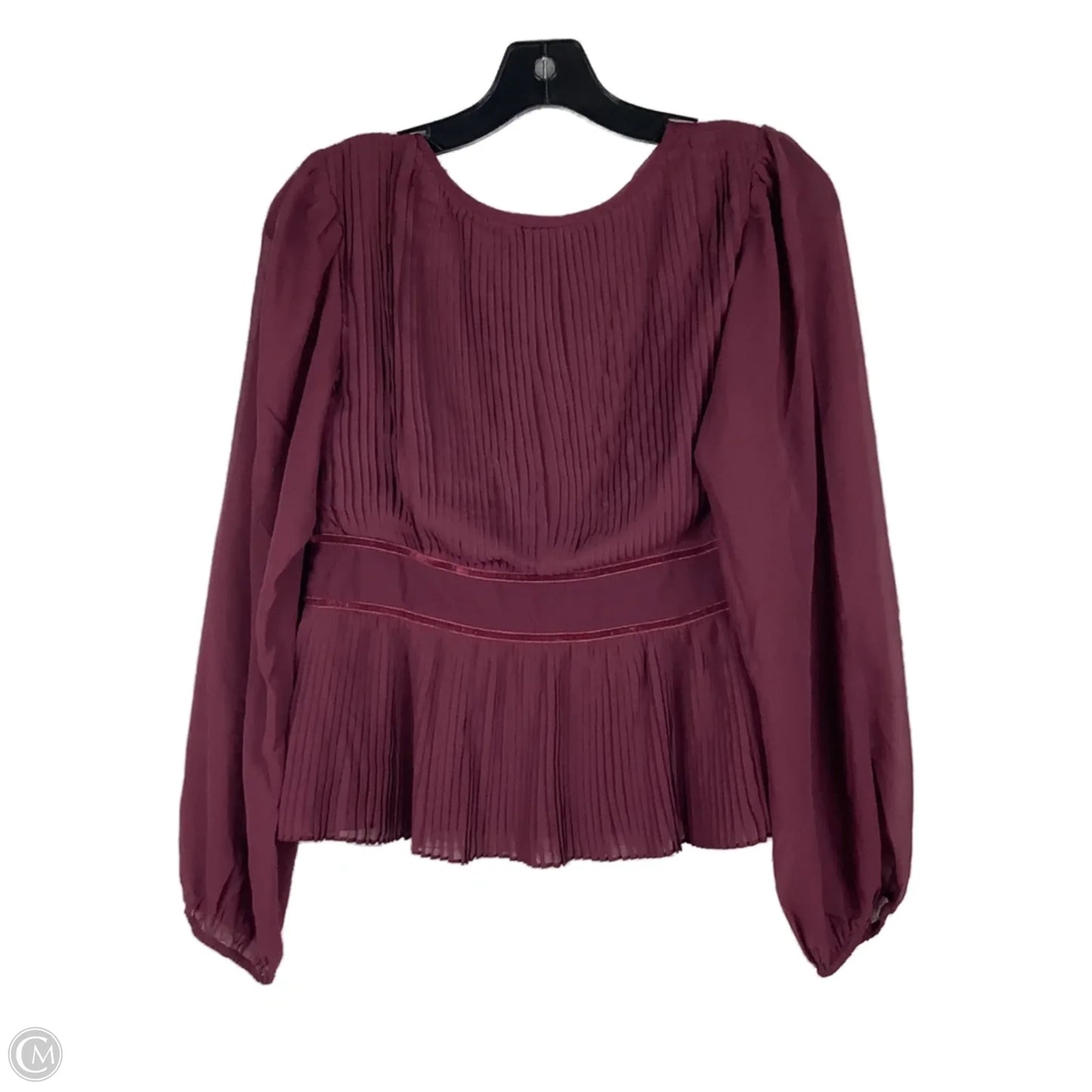 Top Long Sleeve By Lucky Brand In Maroon, Size: S