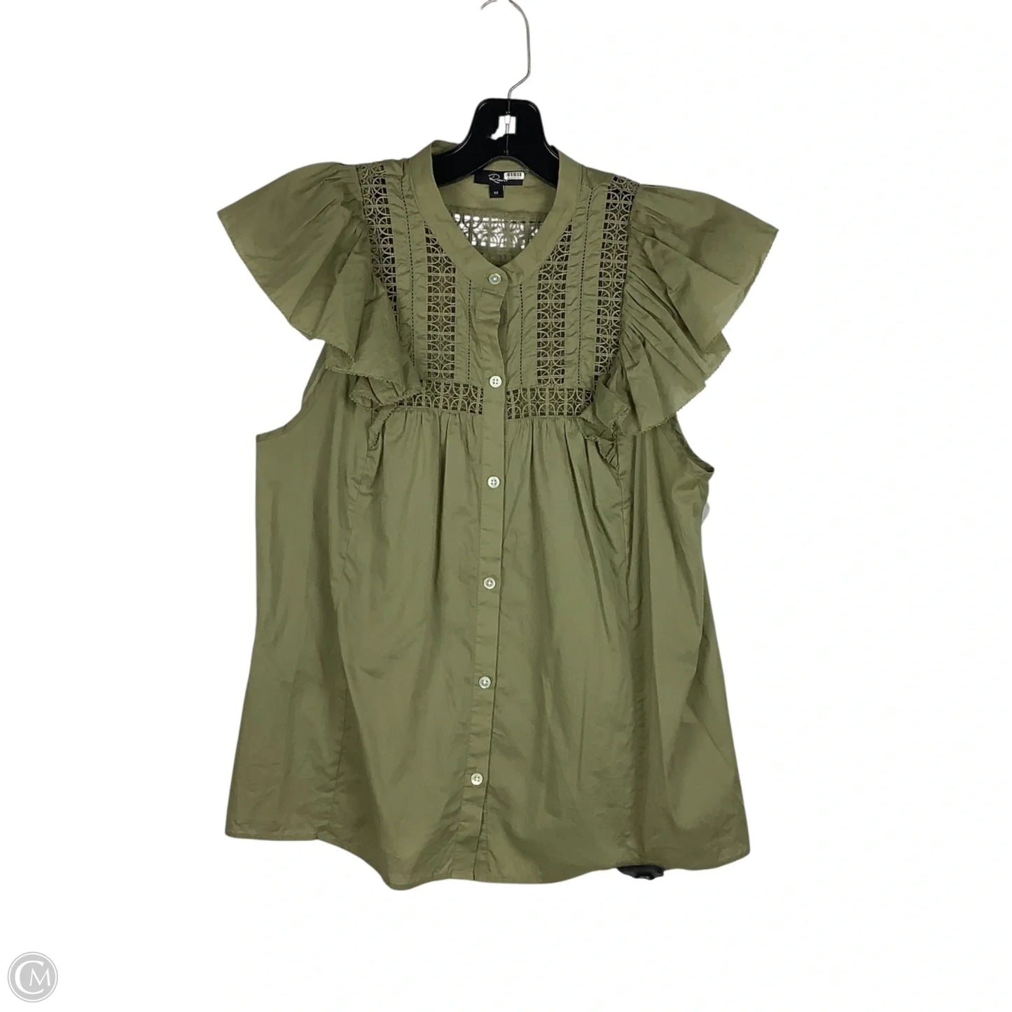 Top Short Sleeve By Rails In Green, Size: M
