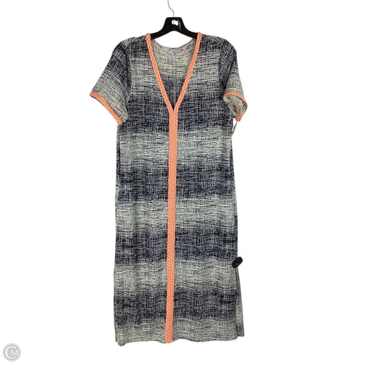 Dress Casual Maxi By Cmc In Orange & Tan, Size: L