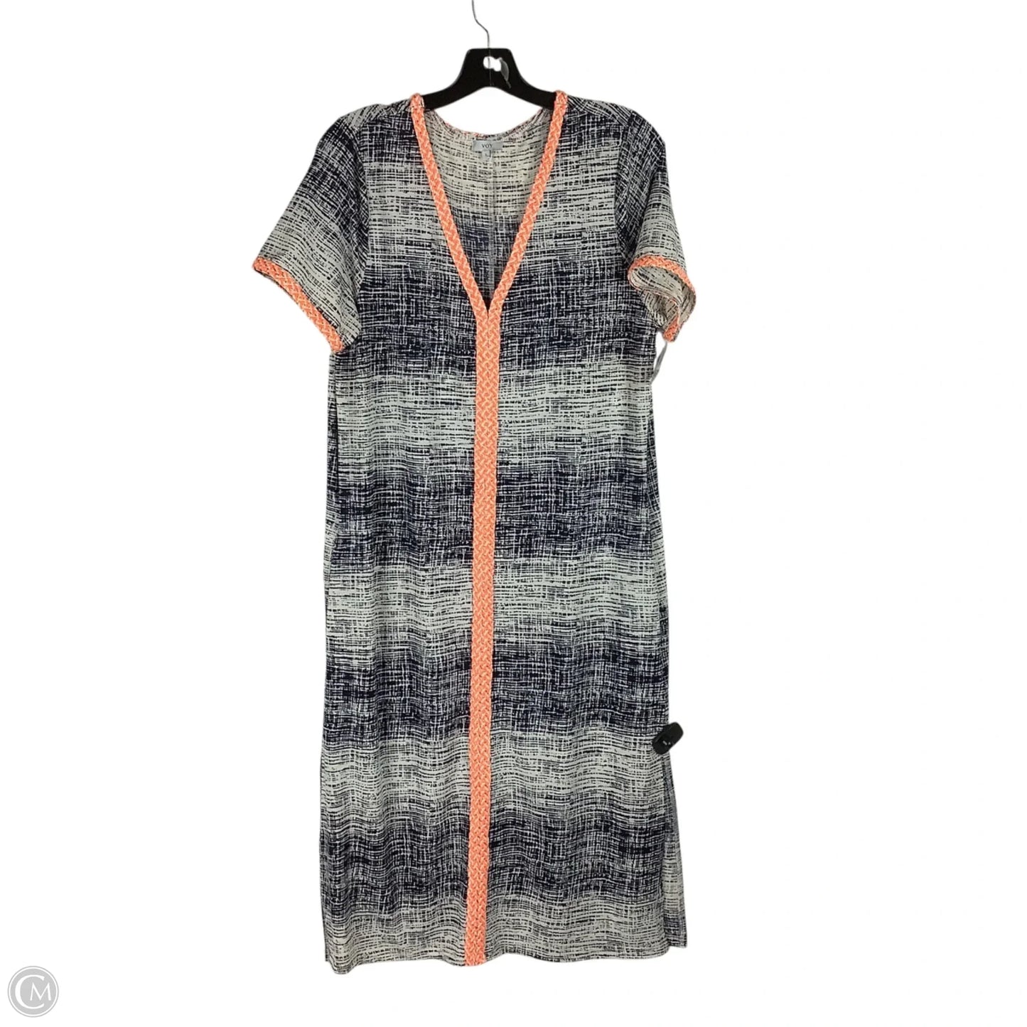 Dress Casual Maxi By Cmc In Orange & Tan, Size: L