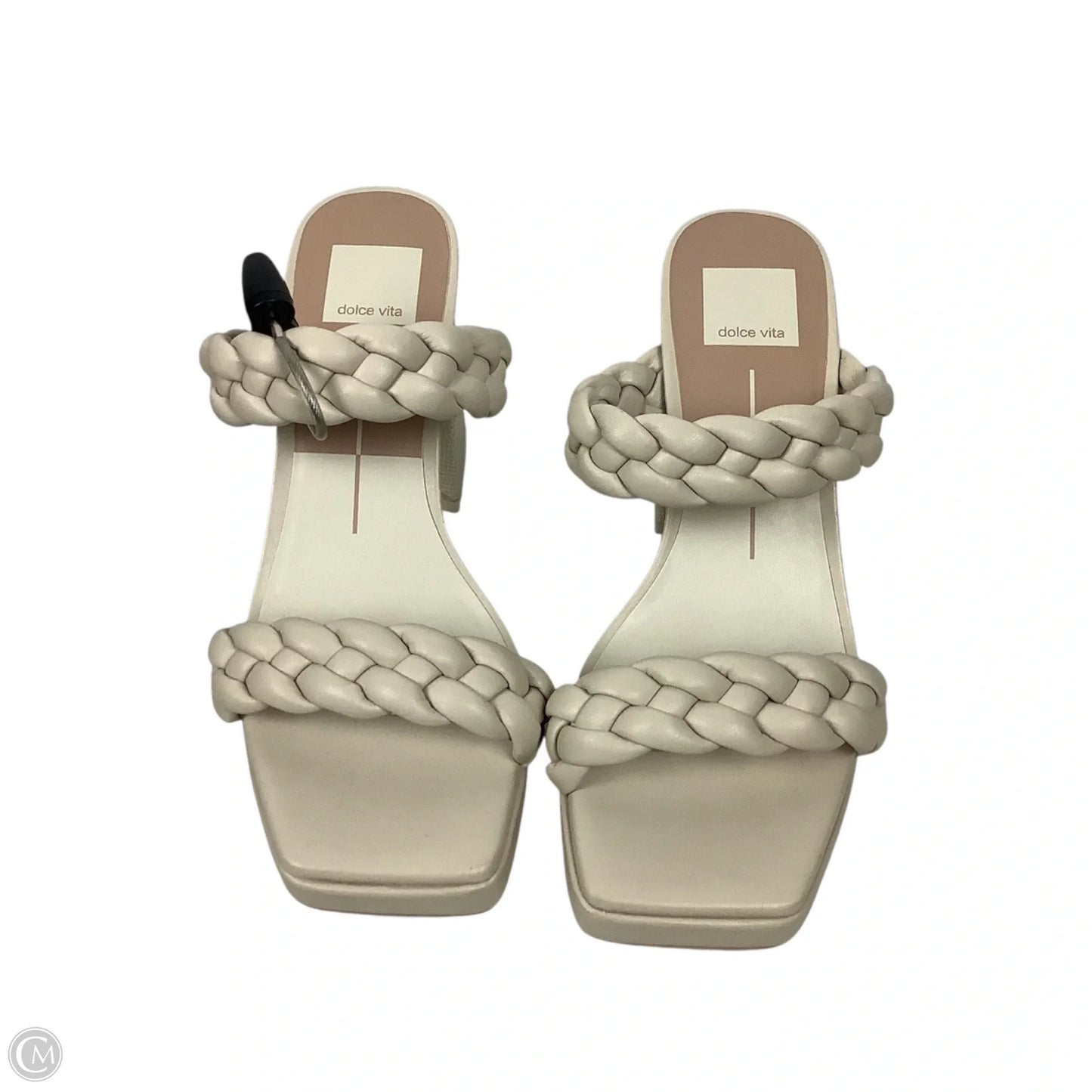 Sandals Heels Block By Dolce Vita In Cream, Size: 7.5