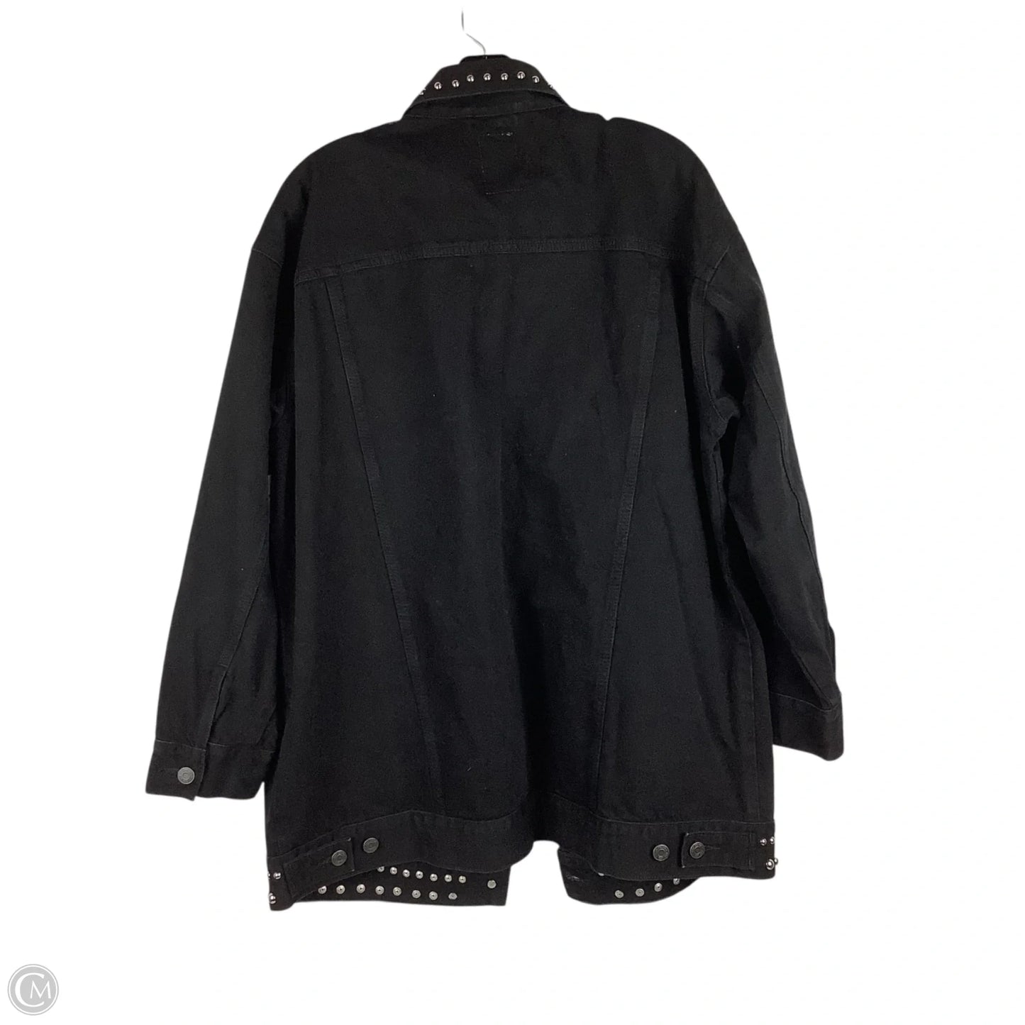 Jacket Denim By Gap In Black Denim, Size: L