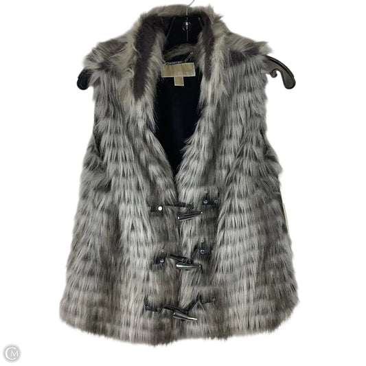 Vest Designer By Michael Kors In Grey, Size: S