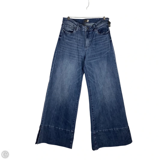 Jeans Wide Leg By Kut In Blue Denim, Size: 12