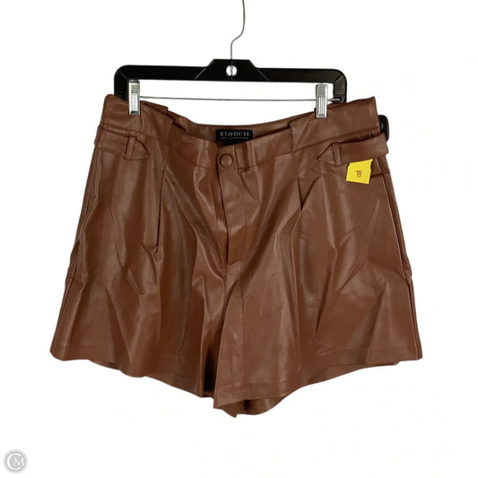 Shorts By Eloquii In Brown, Size: 16