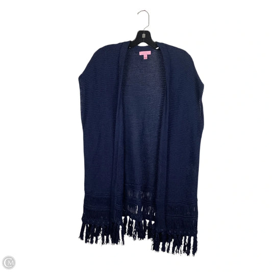 Sweater Cardigan Designer By Lilly Pulitzer In Navy, Size: S