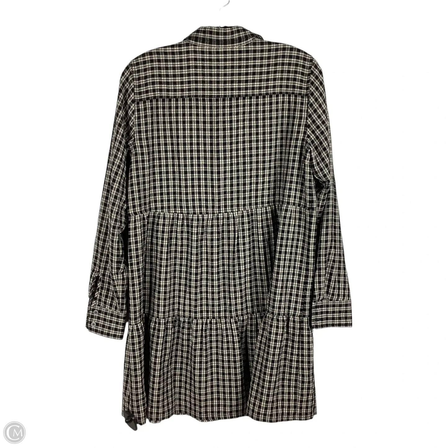 Dress Work By Loft In Black & Cream, Size: S