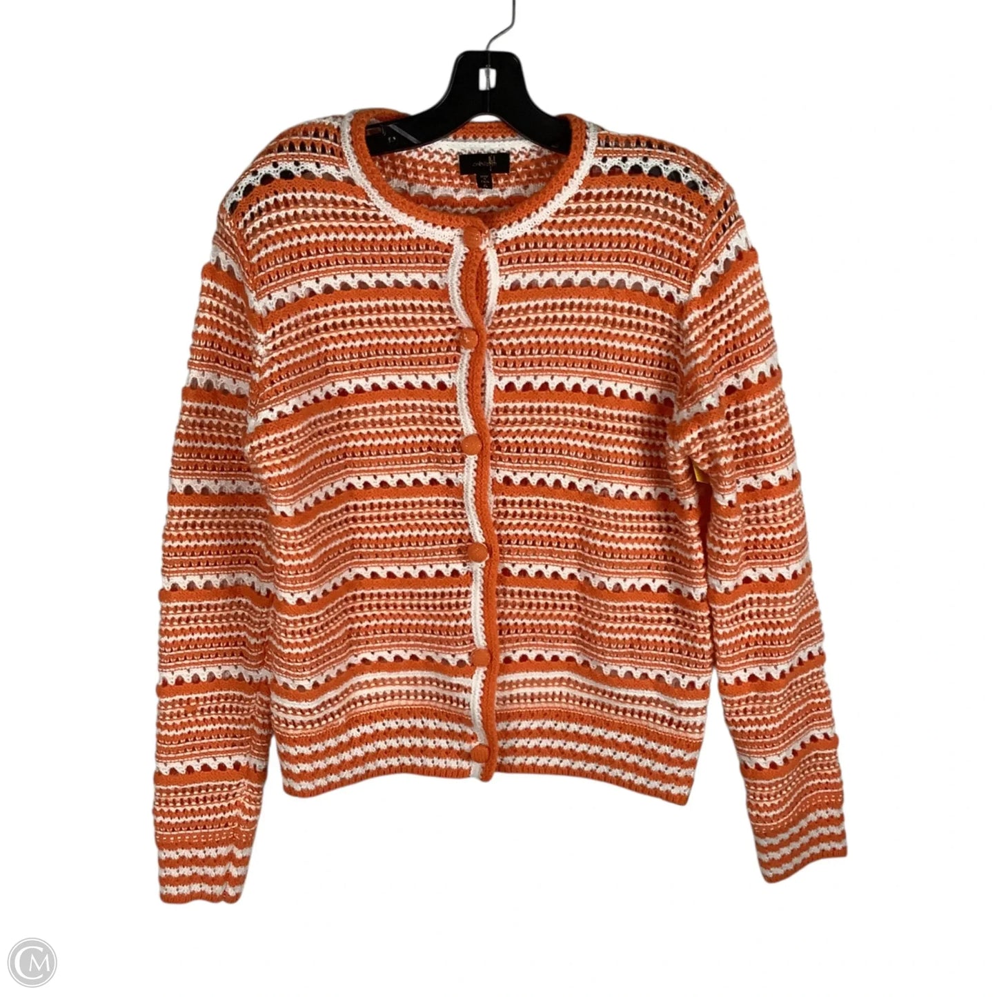Sweater Cardigan By Ontwelfth In Orange, Size: Xl