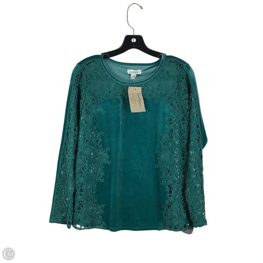 Top Long Sleeve By Sundance In Teal, Size: Xsp