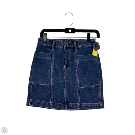 Skirt Mini & Short By Loft In Blue Denim, Size: 0