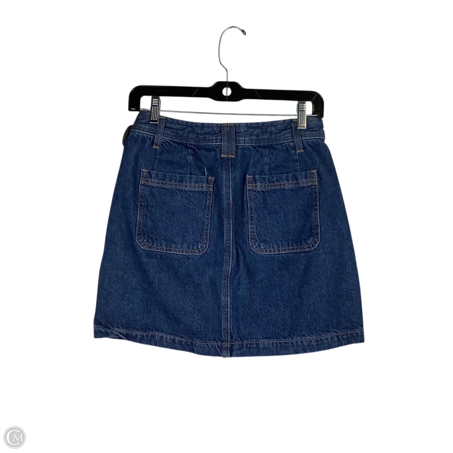 Skirt Mini & Short By Loft In Blue Denim, Size: 0