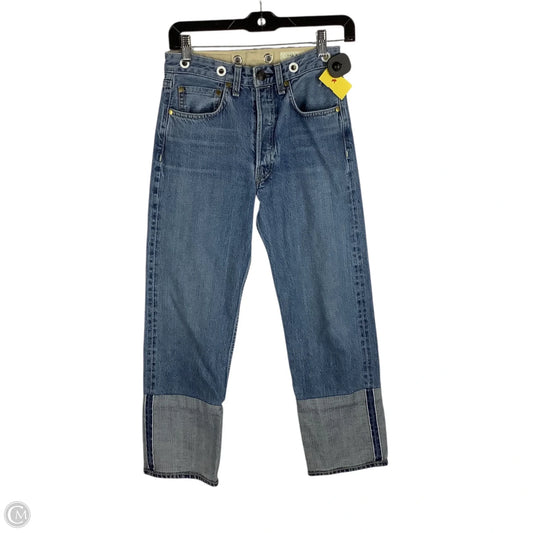 Jeans Straight By Rag And Bone In Blue Denim, Size: 2 (24)