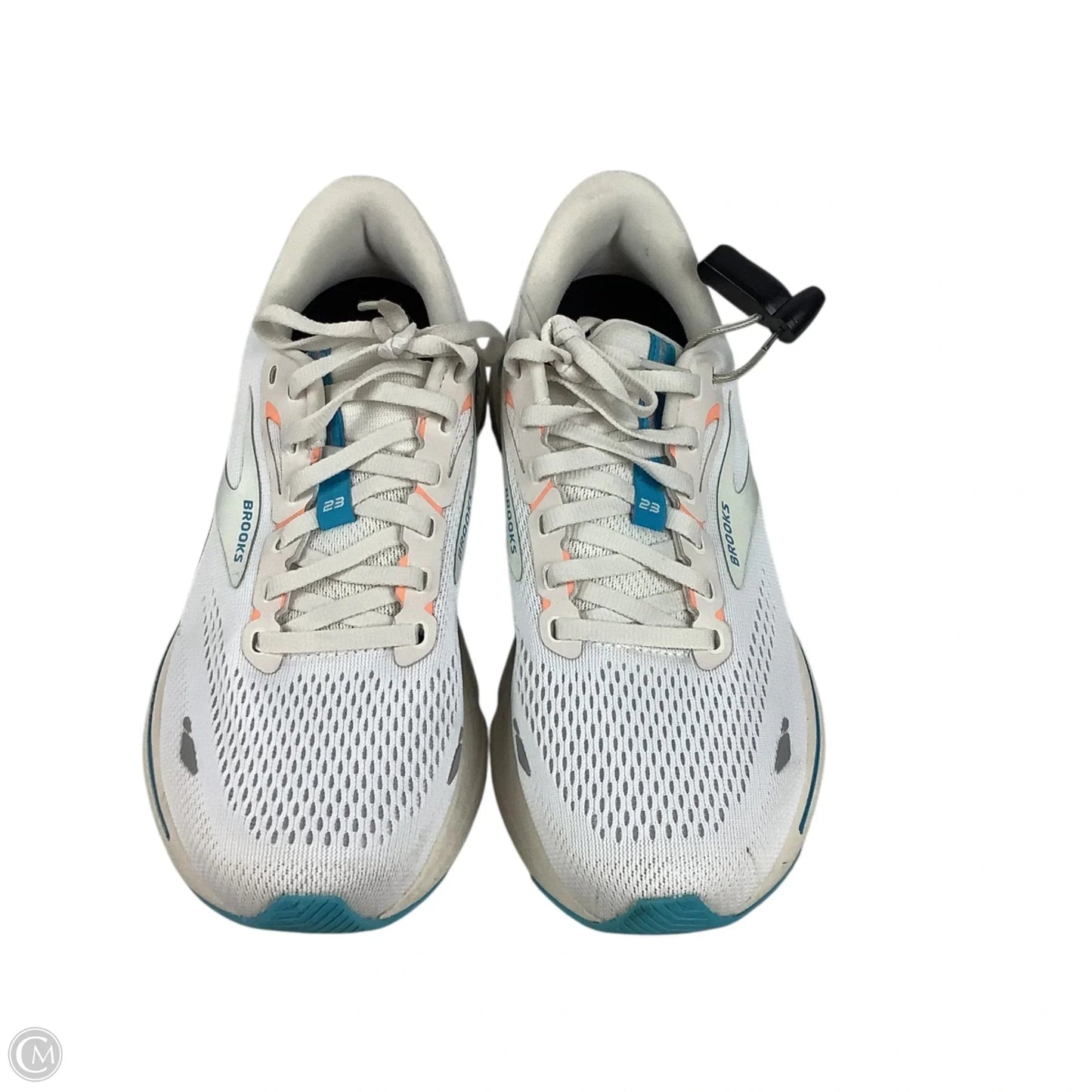 Shoes Athletic By Brooks In White, Size: 9