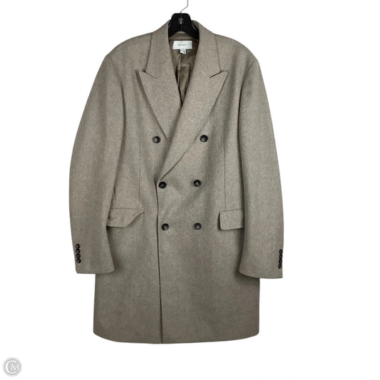 Coat Peacoat By Reiss In Taupe, Size: L
