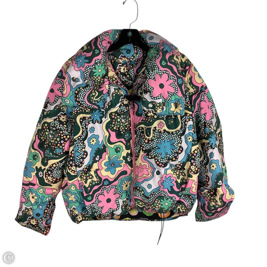 Coat Puffer & Quilted By Cmc In Multi-colored, Size: M (AS IS)